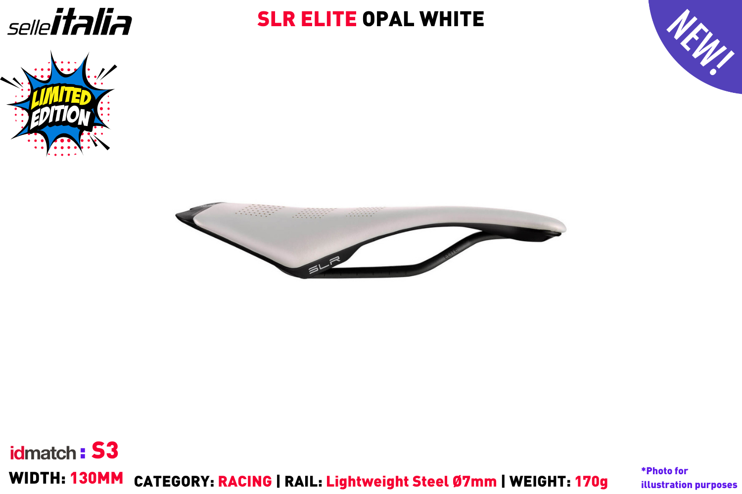 SLR Carbon - Opal White - S3 | Hup Leong Company | The Bicycle People
